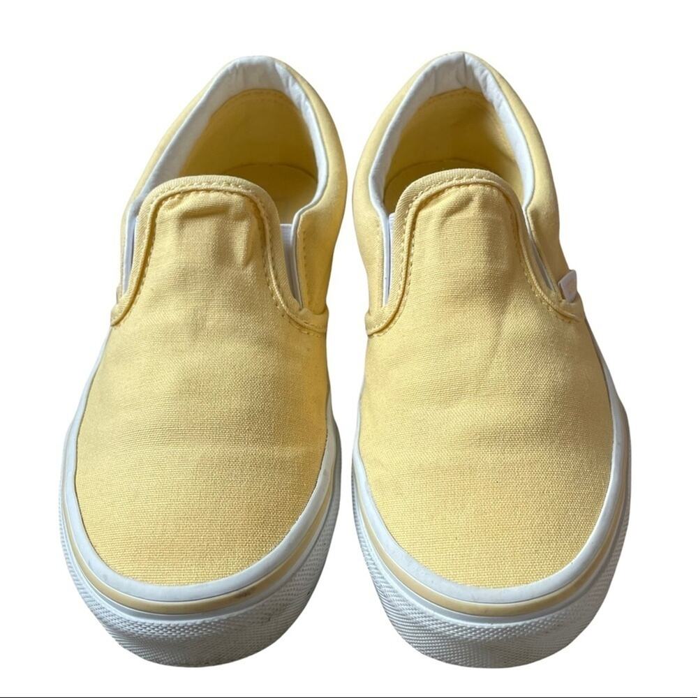 Vans Pale Yellow Slip On Sneakers Size 2.5
